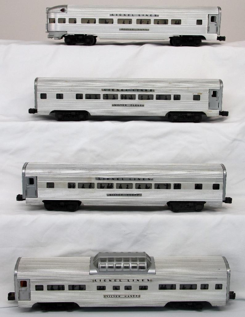 Lionel Postwar 2531- 2532 - 2533 - 2534 Passenger Cars with hexnuts: Lionel Postwar 2531- 2532 - 2533 - 2534 Passenger Cars with hexnuts, in C7 overall condition.