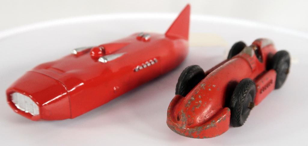 Dinky Toys 23e Speed of the Wind Racer and 23s Streamlined Racing Car (1 of 8)