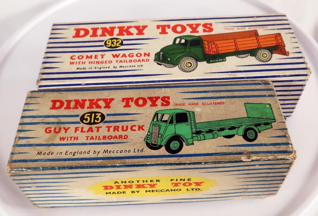 Dinky Toys 513 Guy Flat Truck and 932 Comet Wagon with hinged tailboard (1 of 15)