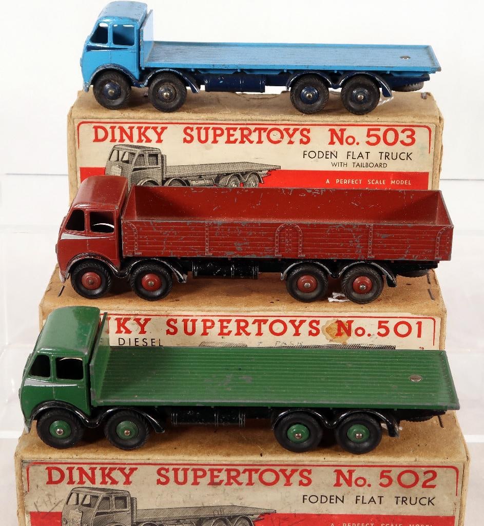 Dinky SuperToys 501 Foden Diesel 8 Wheel Wagon/503 Foden Flat Truck with Tailboard/502 Foden Truck (1 of 13)