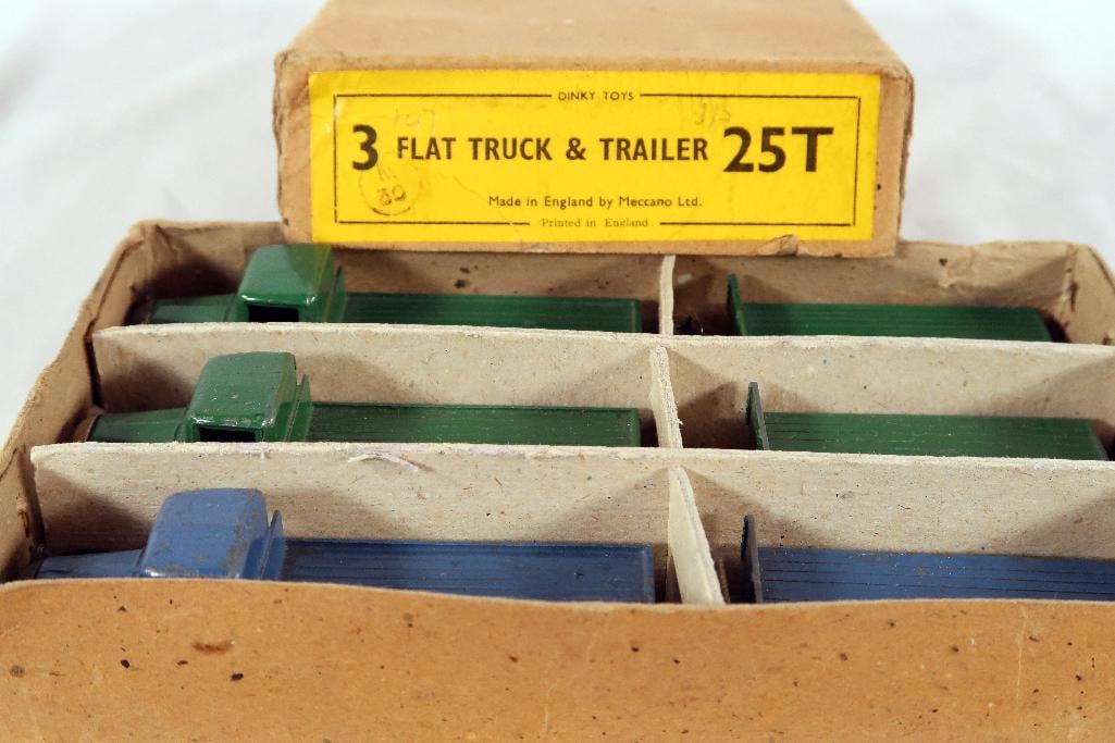 Dinky Toys 25T Trade Pack with 25t Flat Truck and Trailer X3 (1 of 16)