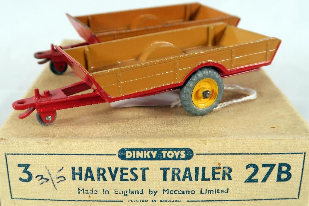 Dinky Toys 27B Harvest Trailer Trade Pack with Harvest Trailer X2 (1 of 13)