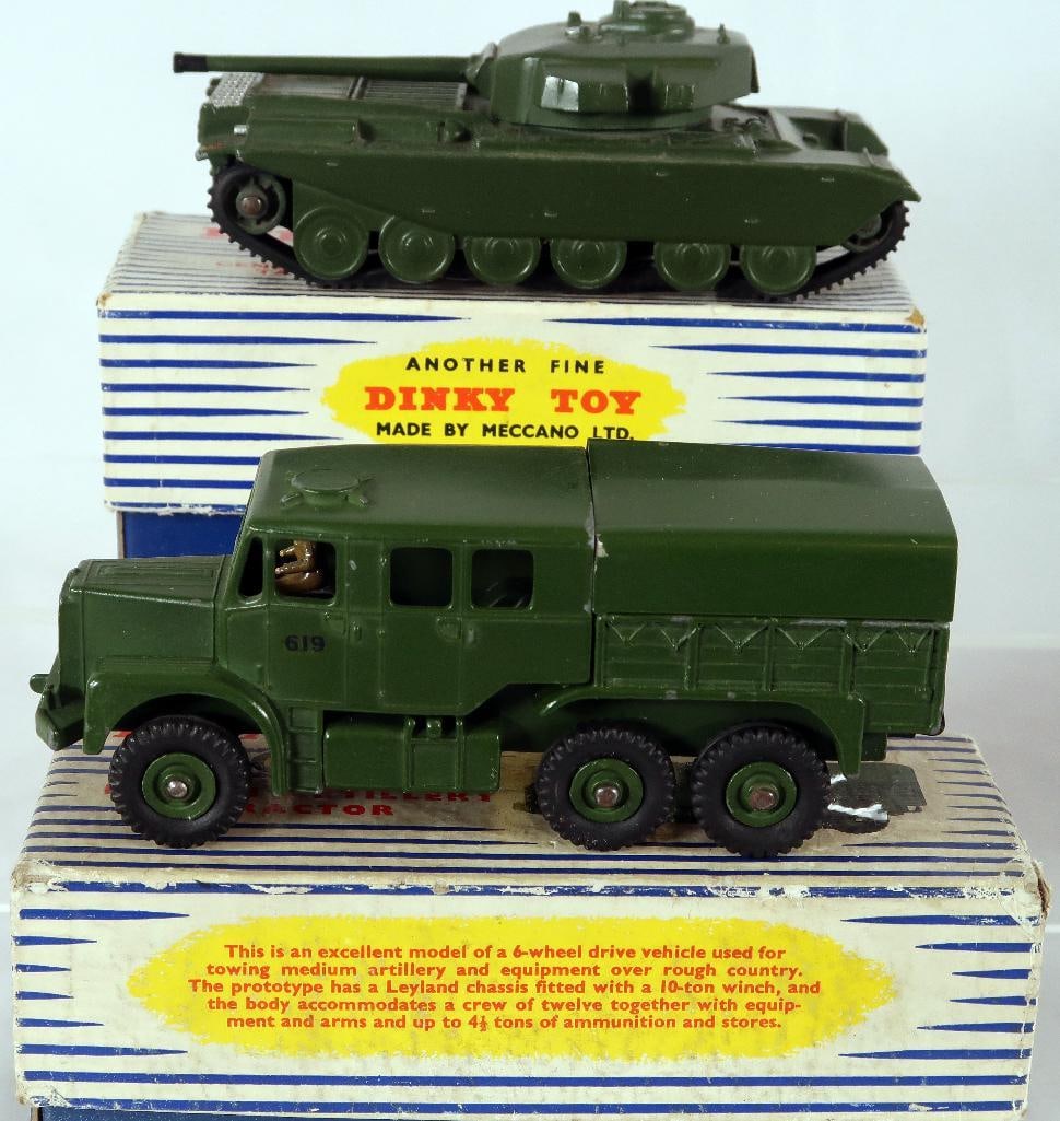 Dinky Toys 651 Centurion Tank And 689 Medium Artillery Tractor