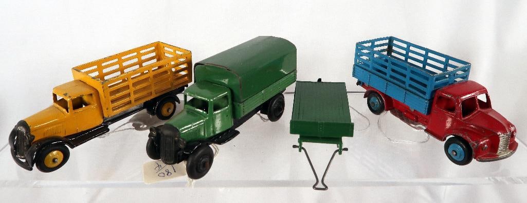 Dinky Toys 343 Dodge Farm Truck/25f Market Gardeners Van/25b Covered Truck and 25g Trailer (1 of 20)