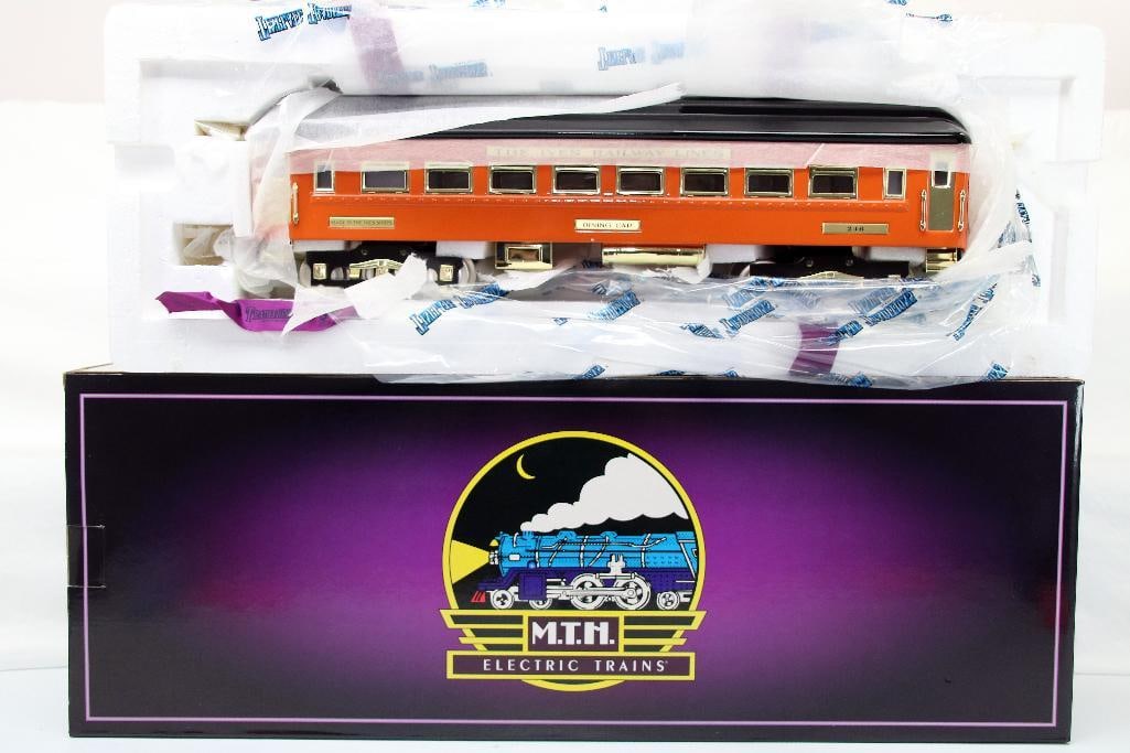 MTH Tinplate Traditions Wide Gauge Olympian Extra Diner Car: MTH Tinplate Traditions Wide Gauge Olympian Extra Diner Car, in C10 and in its original box and shipping container.