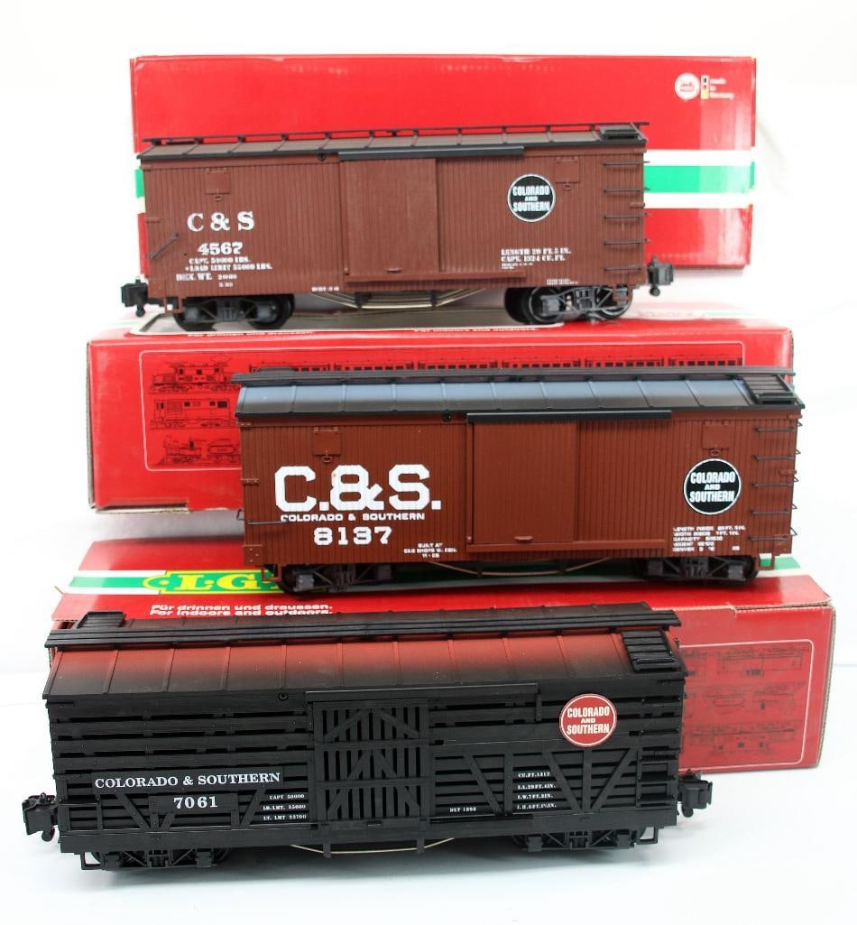 LGB G Scale 45670/45680/45673 Freight Cars (1 of 7)