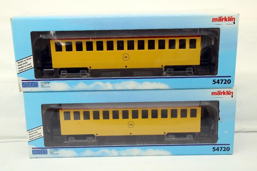 Marklin G Scale 54720 Yellow Passenger Car X2 (1 of 3)