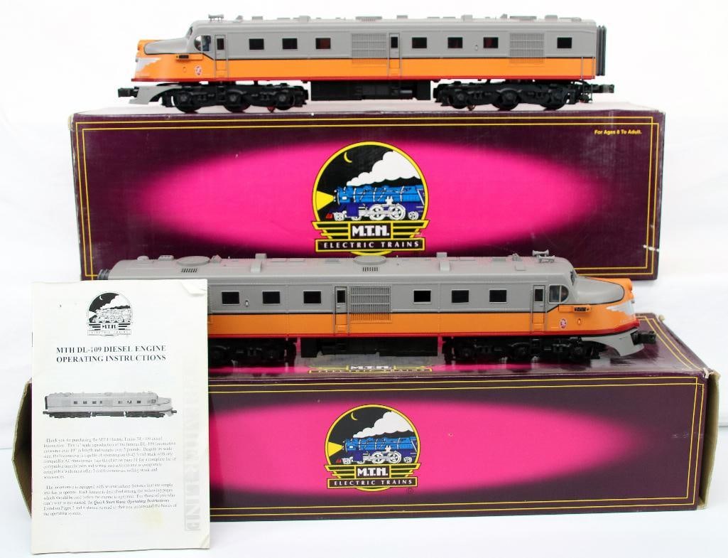 MTH Rail King O Gauge Milwaukee DL - 109 Diesel Engine X2 (1 of 11)