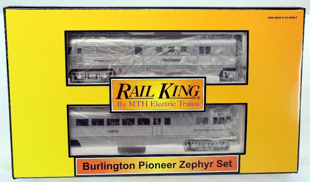 MTH Rail King O Gauge Burlington Pioneer Zephyr Set (1 of 4)