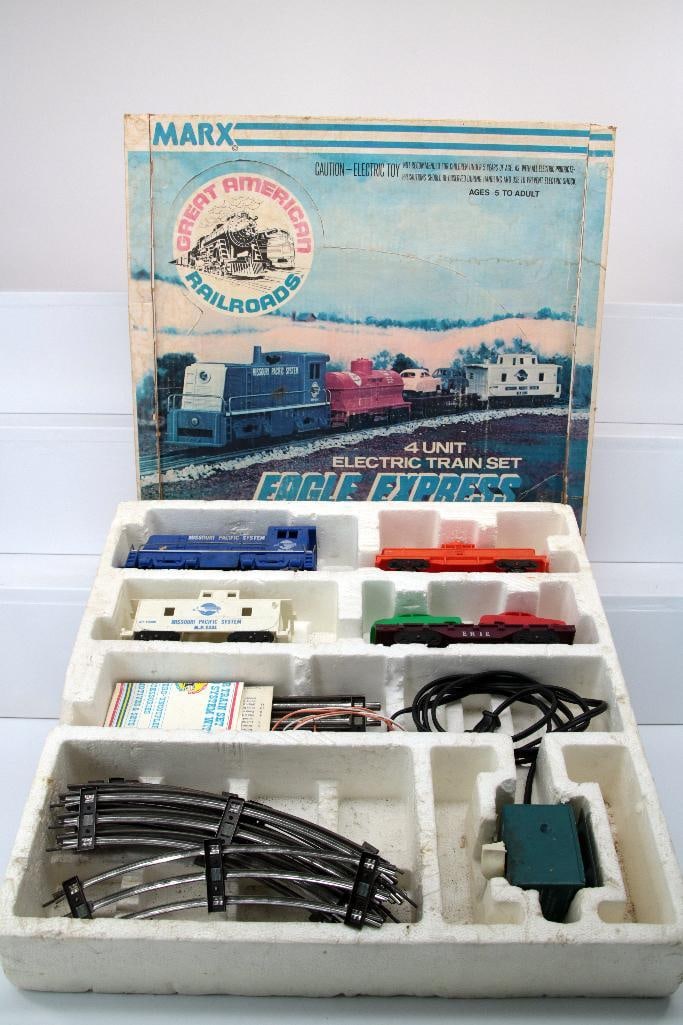 Marx Postwar O Gauge Eagle Express 7360 Switcher Set (1 of 11)