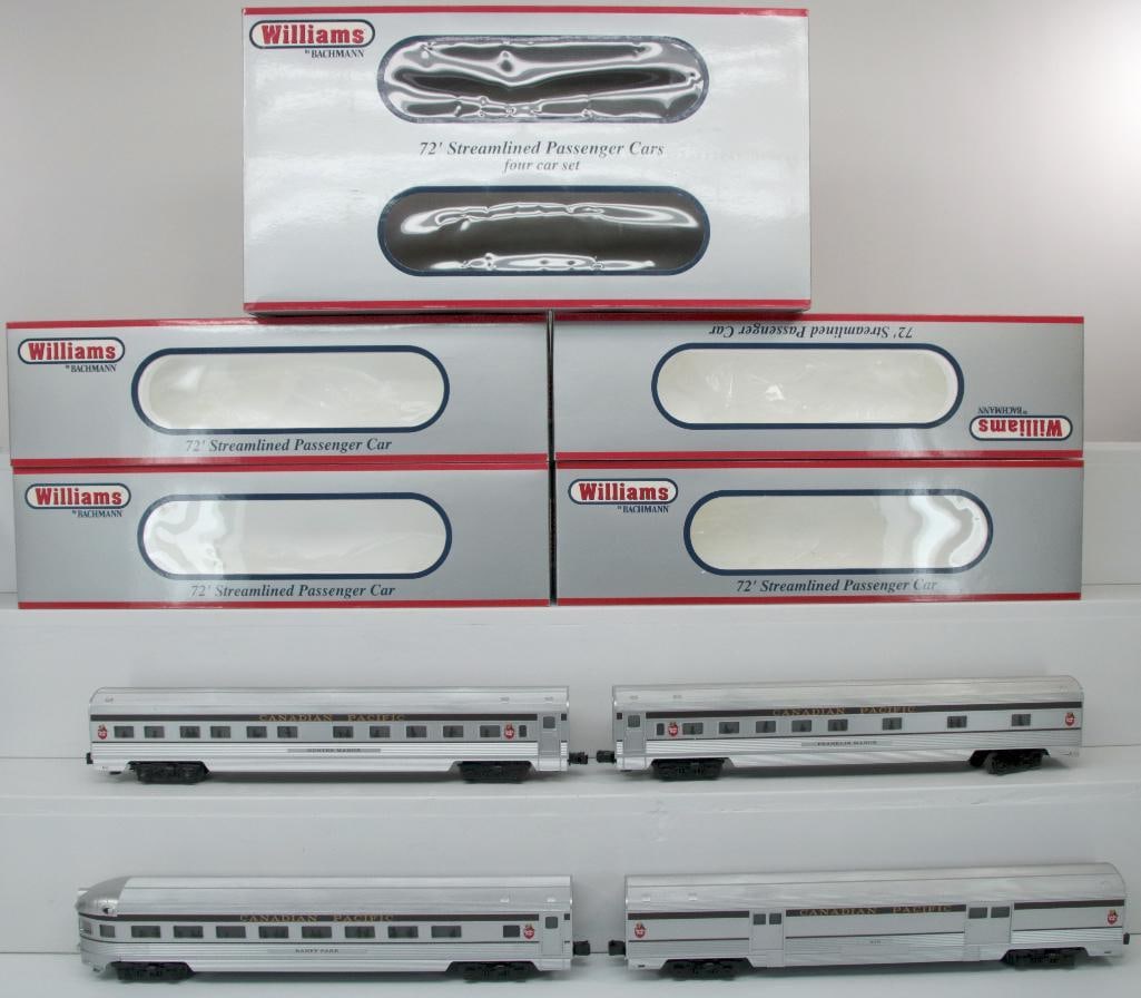Williams O Gauge Canadian Pacific 72 foot Streamliner 4 Car Passenger Set Boxed (1 of 19)
