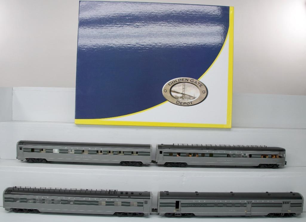 Golden Gate Depot O Scale 20th Century Limited Aluminum 4 Car Passenger Set Boxed (1 of 9)