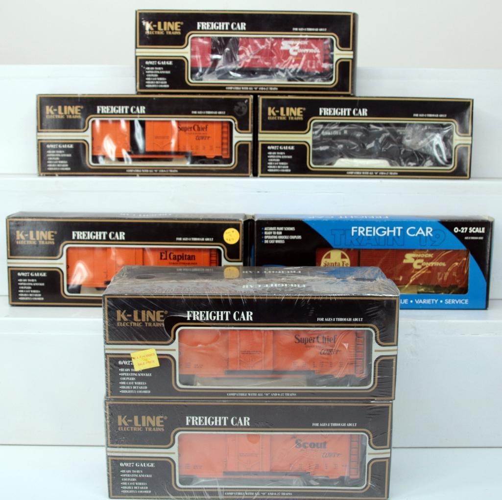 K-Line O Gauge Nine (9) Assorted Freight Cars Boxed (1 of 7)