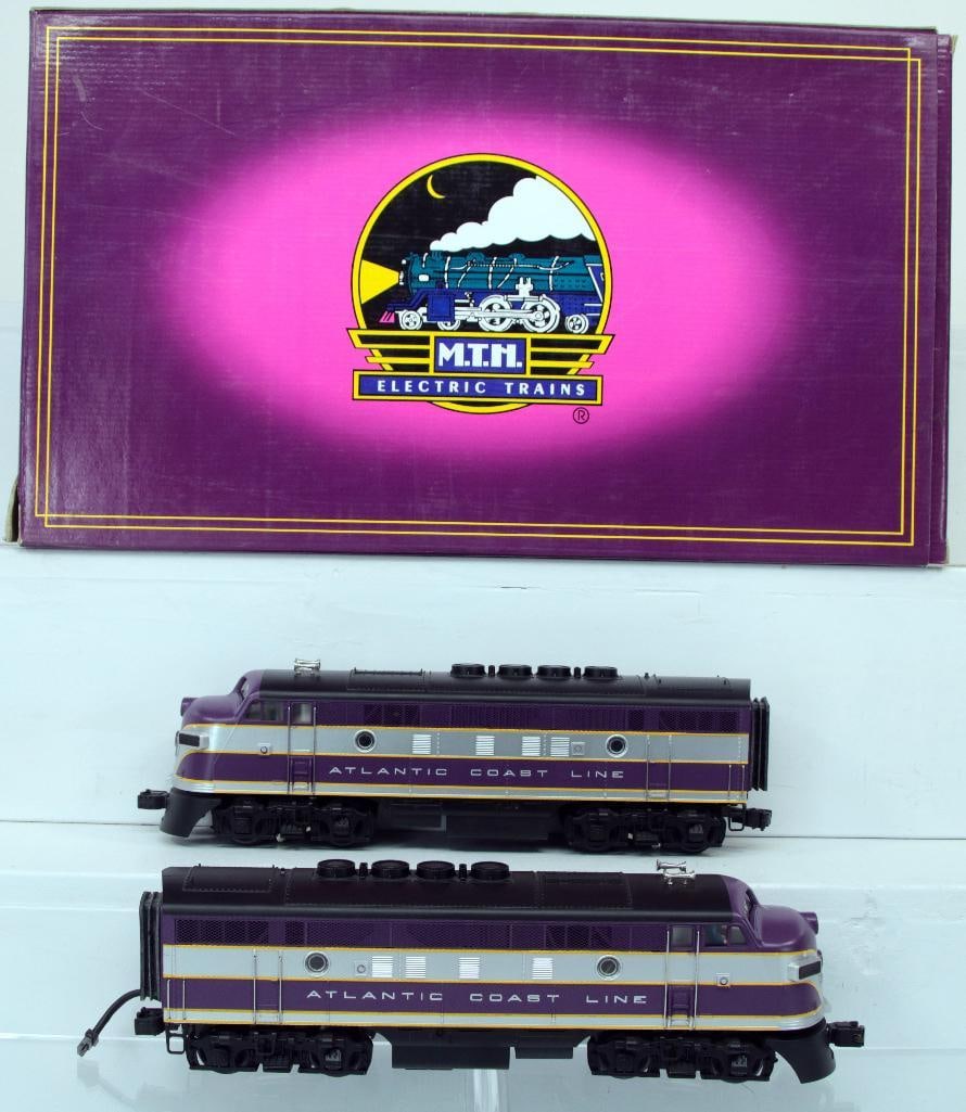 MTH O Gauge Atlantic Coast Line EMD F - 3 AA Diesel Set PS-1 Boxed (1 of 12)