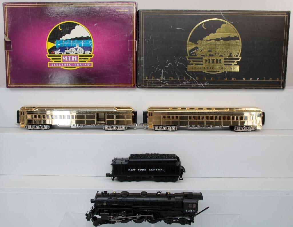 MTH O Gauge New York Central 4 - 6 - 4 J - 1E Hudson Loco and Tender with PS - 2 Boxed (1 of 13)
