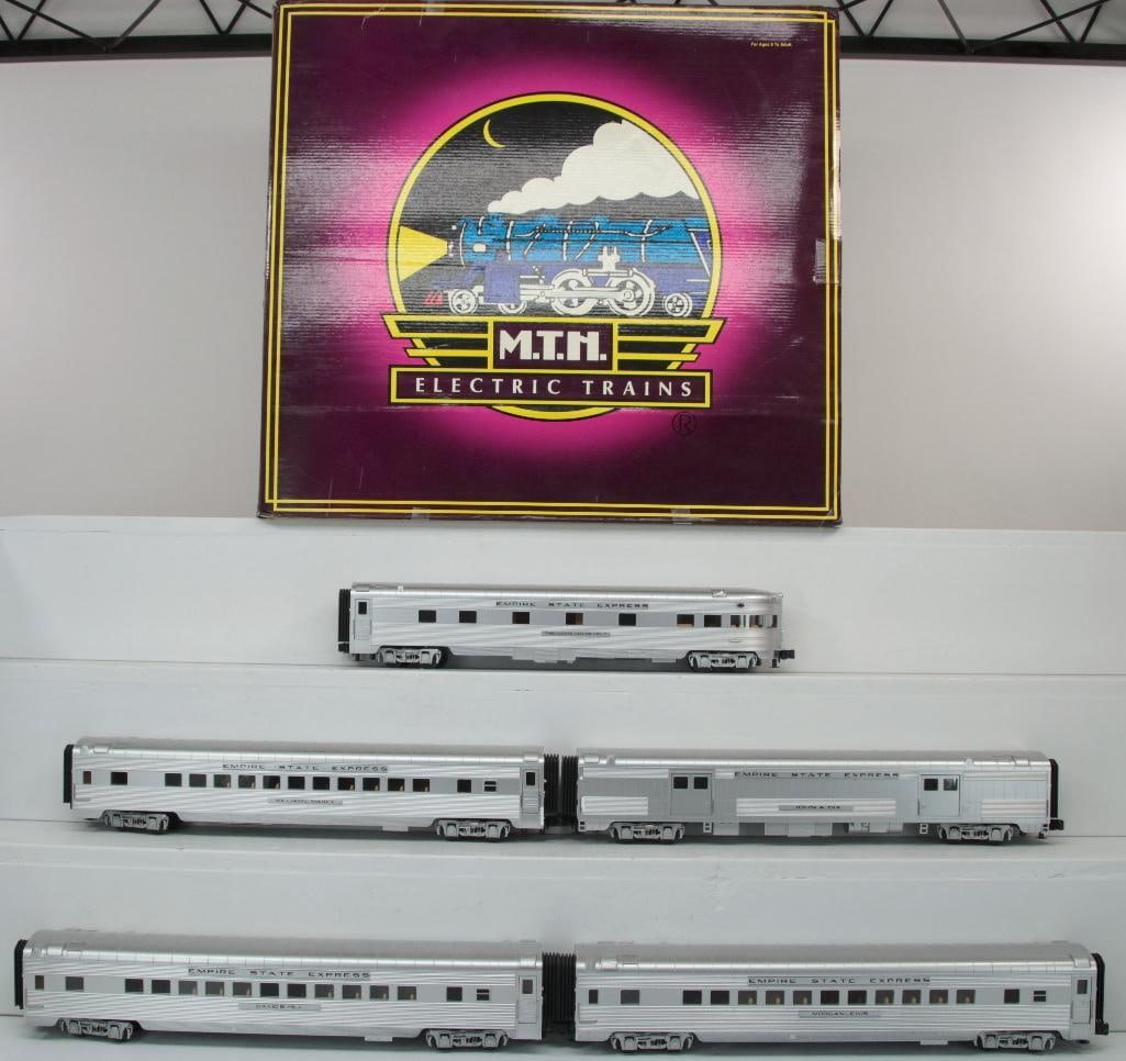 MTH O Gauge New York Central 5 Car 70 foot ABS Passenger Car Set - Ribbed Boxed (1 of 8)