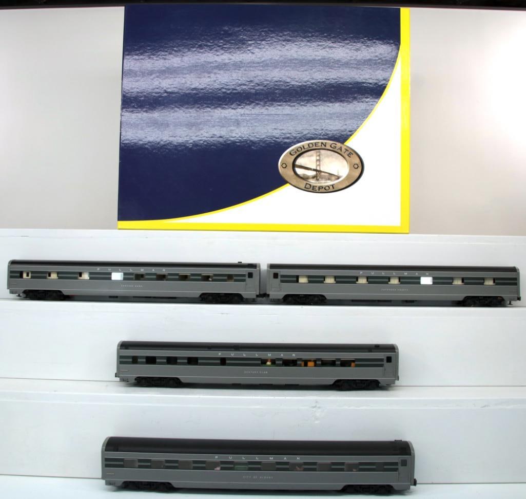 Golden Gate Depot O Gauge 20th Century Limited Aluminum 4 Car Set 3 Rail Boxed  (1 of 10)