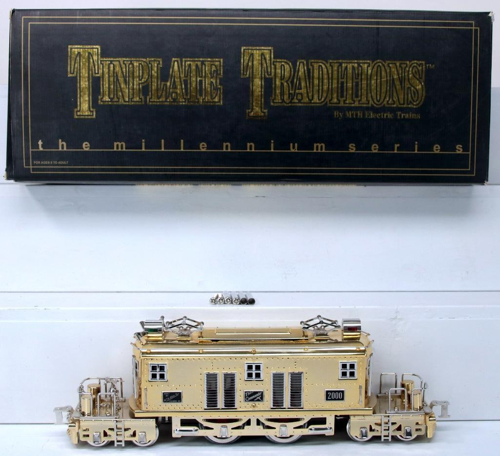MTH Tinplate Traditions Millennium Series Wide Gauge 18 Karat Goldplated Presidential Passenger Set  (1 of 10)