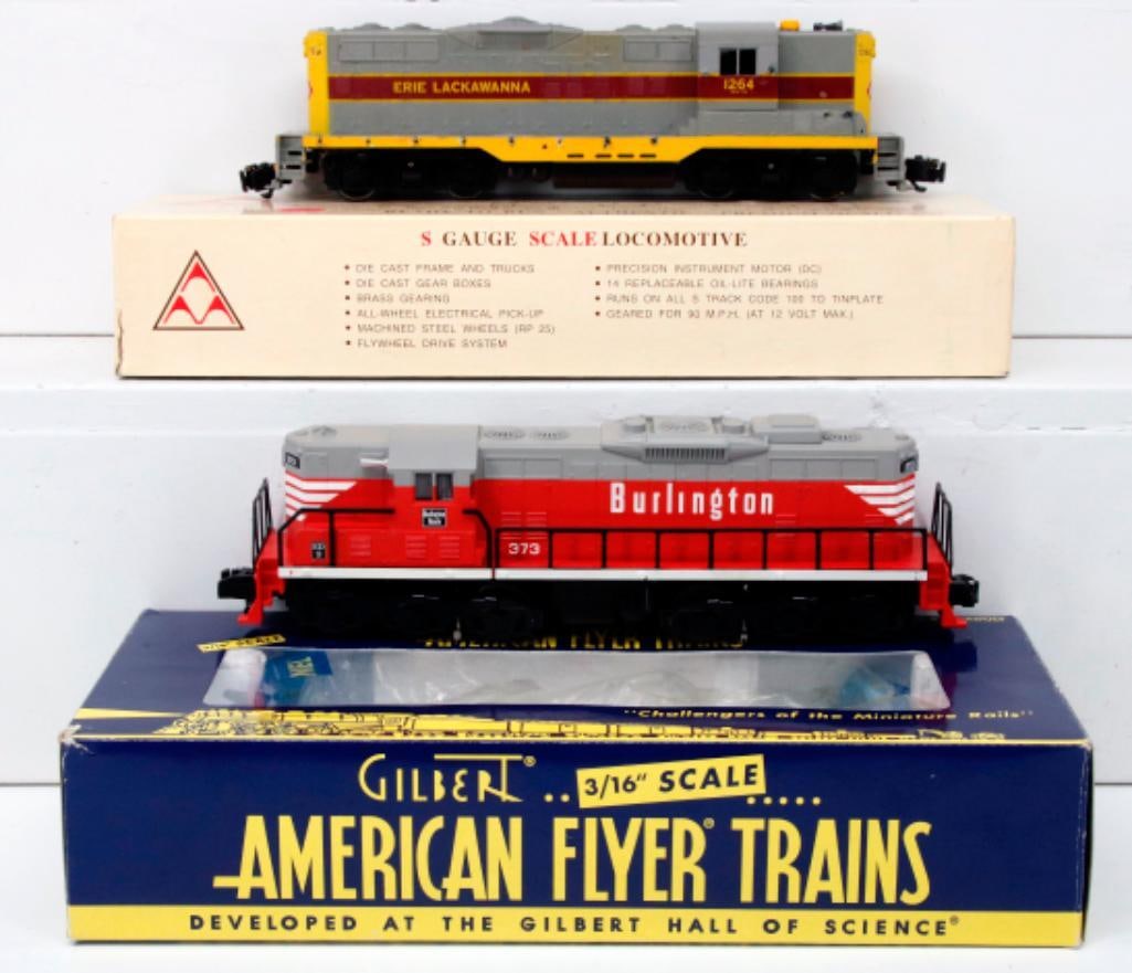 American Flyer Lionel Modern S Gauge Burlington SD - 9 Diesel and American Models Erie Lackawanna (1 of 13)