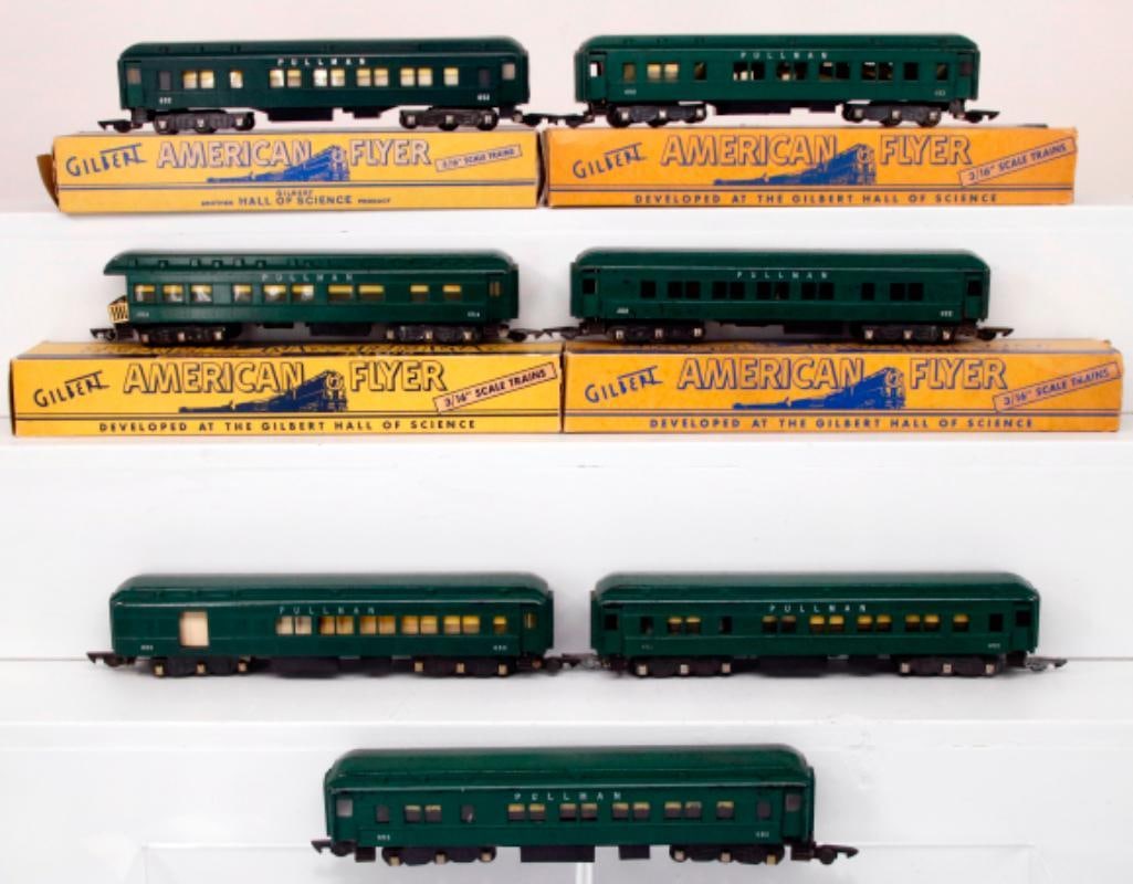 American Flyer Postwar S Gauge Heavyweight Pullman long truck Version X6 (1 of 10)