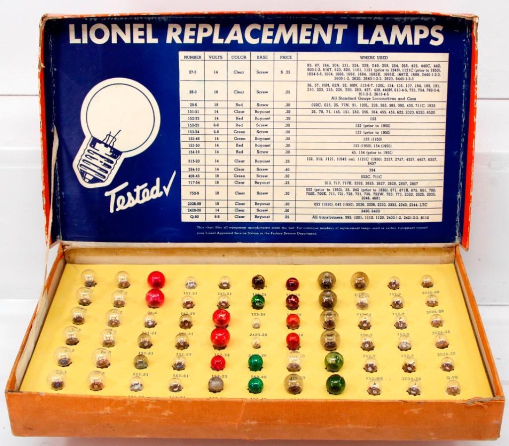 Lionel Postwar O Gauge 122 Lamp Assortment Set (1 of 3)