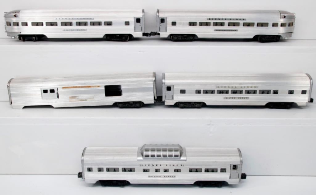 Lionel Postwar O Gauge Five (5) Assorted Aluminum Passenger Cars (1 of 6)
