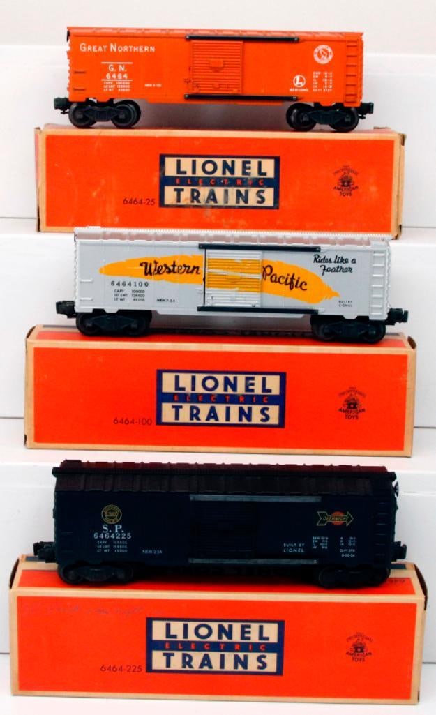 Lionel Postwar O Gauge 6464 - 100 Western Pacific yellow feather/6464 - 225 Southern Pacific/6464 Gr (1 of 16)