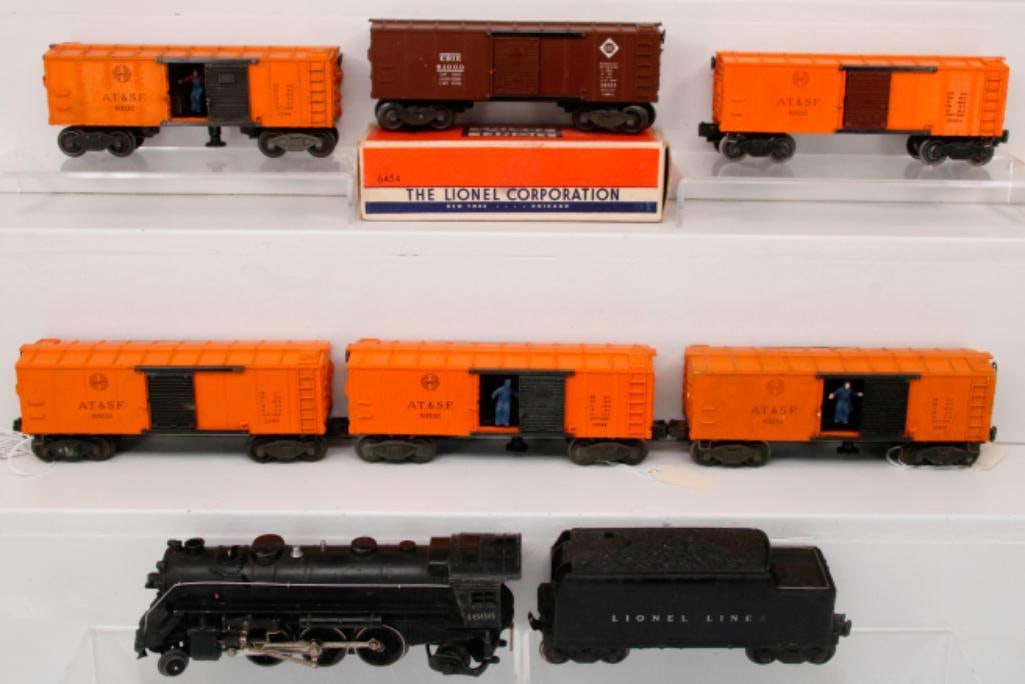 Lionel Postwar O Gauge 1666 Rubberstamped Loco and 2466W Tender/6454 X2/3464 X4 (1 of 7)