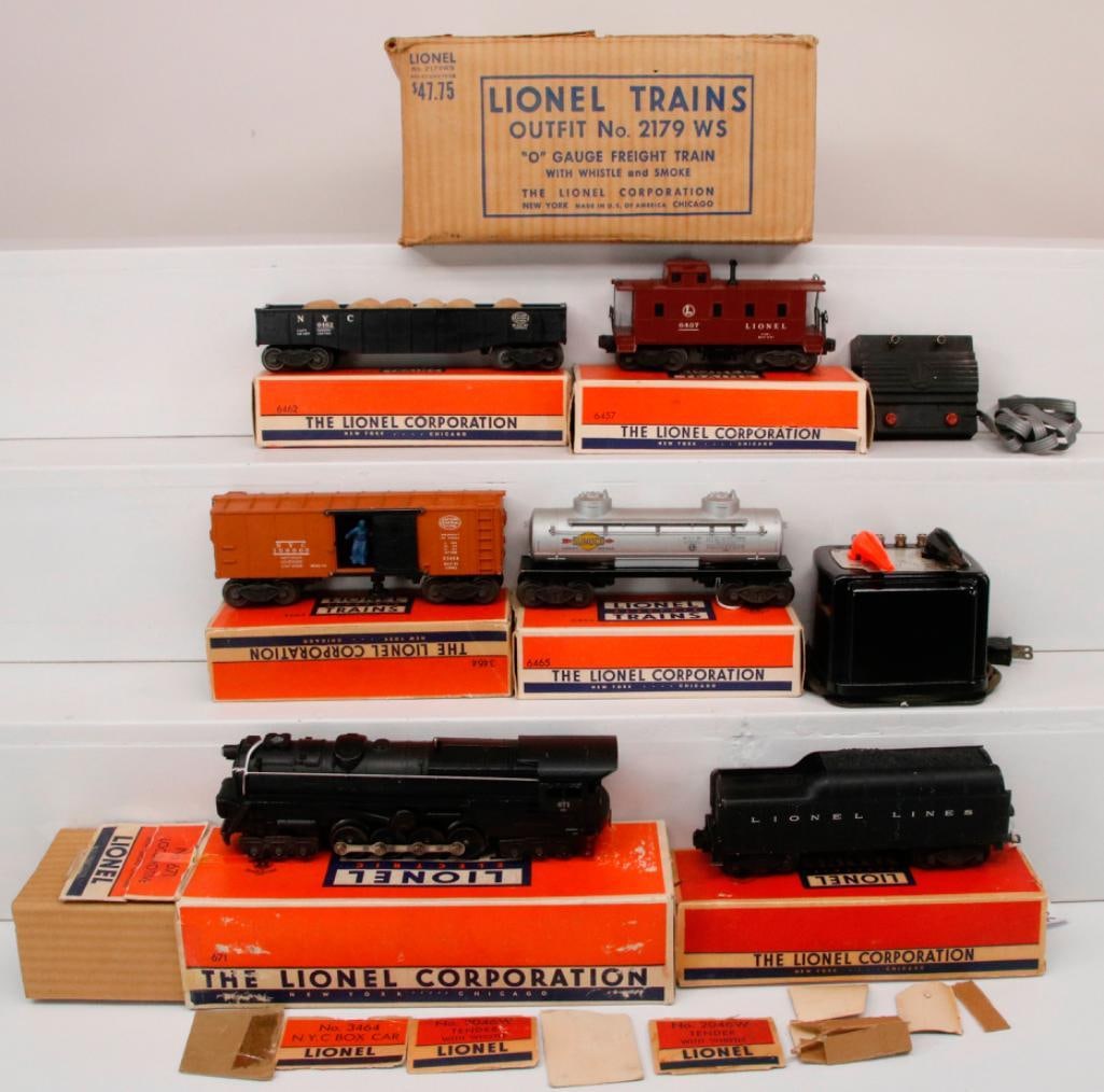 Lionel Postwar O Gauge 2179WS Set from 1952 with 671 Freight Set Box (1 of 20)