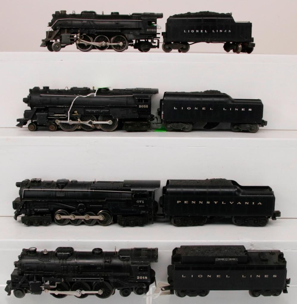 Lionel Postwar O Gauge Steam Locos 2018/671/2055/2026 with Tenders (1 of 20)