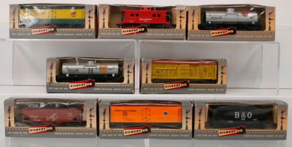 American Flyer Postwar HO Gauge Hopper Car/Tank Car X2/Refrigerator Car/Caboose/Cattle Car (1 of 11)