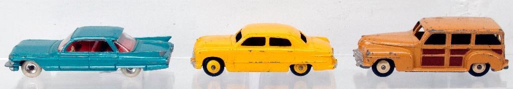 Dinky Toys 139a Ford Fordor /344 Estate Car/147 Cadillac 62 (1 of 6)