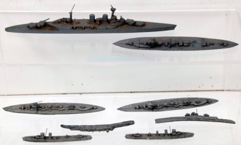 Dinky Toys Eight (8) Assorted Naval Ships in Varying Sizes and Lengths (1 of 4)