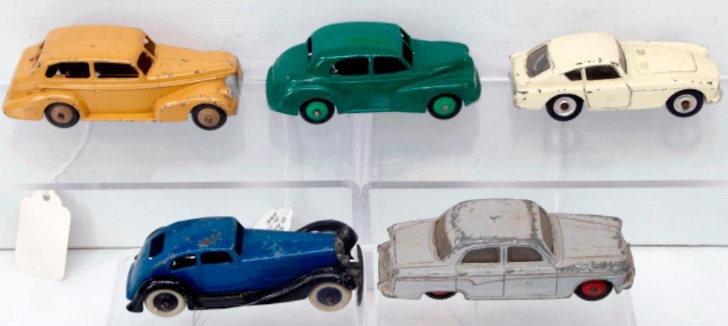 Dinky Toys 36d Rover from 1937/40g Morris Oxford from 1950/176 NSU RO 80 from 1969/39b Oldsmobile (1 of 6)