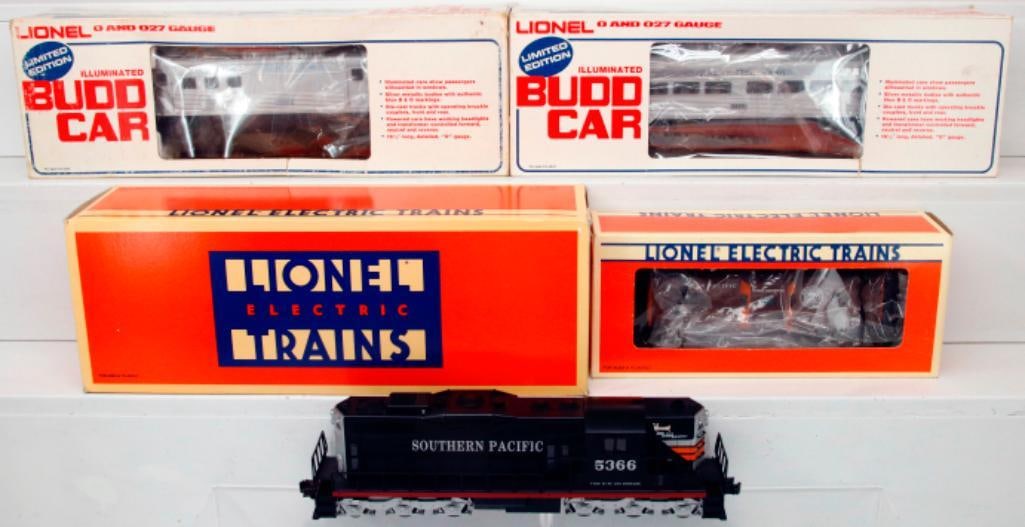 Lionel Modern O Gauge Budd Baggage Car/Budd 2350 Power Car/TTOS 30th Anniversary SD -9 Diesel (1 of 13)