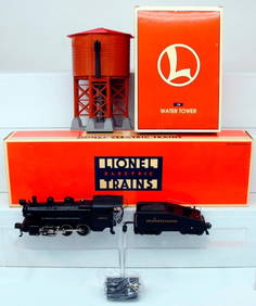 Lionel Modern O Gauge Pennsylvania 0-6-0 B6 Switcher Locomotive and Tender Boxed and 138 Water Tower (1 of 16)