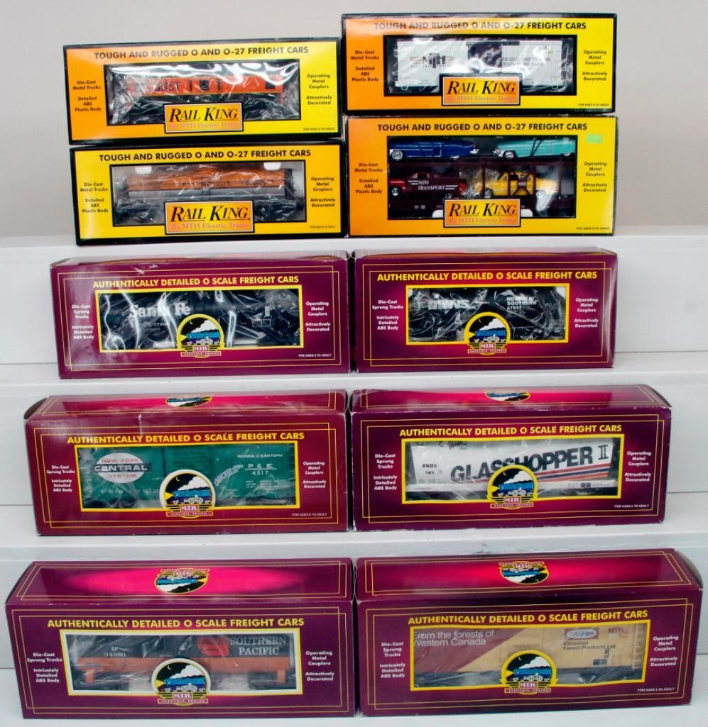 MTH Modern O Gauge Ten (10) Assorted Freight Cars Boxed (1 of 7)