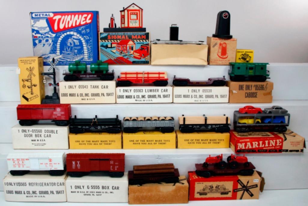 Marx Toy Trains O Gauge Twelve (12) Assorted Freight Cars Boxed (1 of 18)