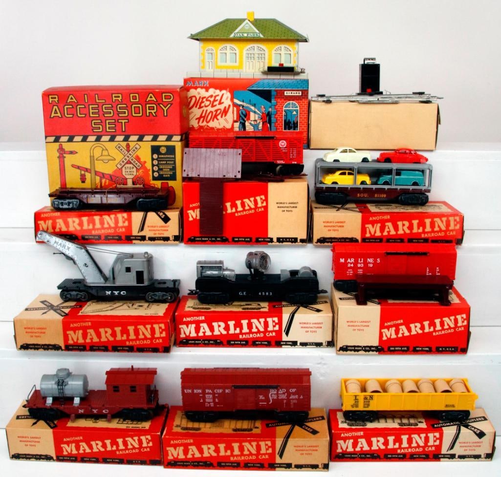 Marx Toy Trains O Gauge Nine (9) Assorted Freight Cars Boxed (1 of 11)