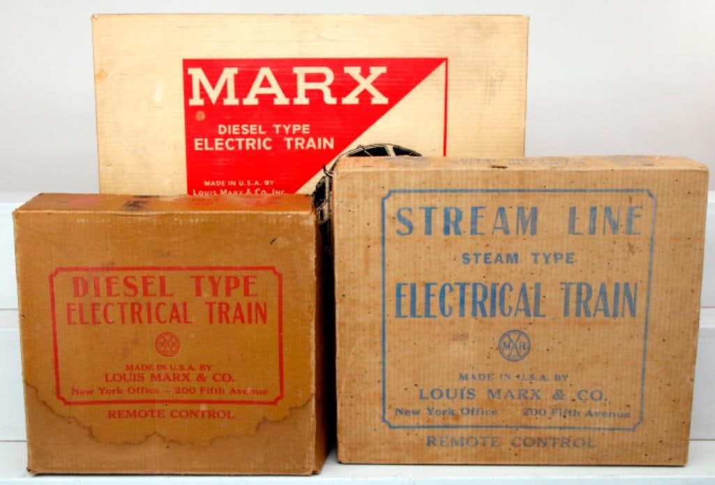 Marx Toy Trains O Gauge Set #41844 New Haven A-B Diesel Units and Freight Cars/25000 Set Loco (1 of 15)