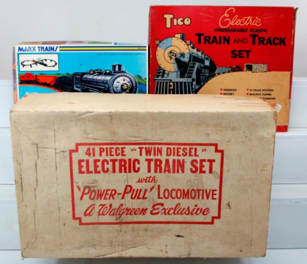 Marx Toy Trains O Gauge #40965 Set with Rock Island A-B Diesel Units and Freight/Electric Train Set (1 of 15)