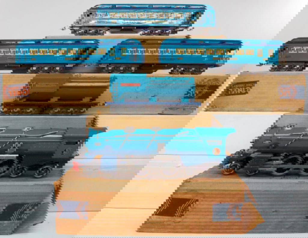 Lionel Prewar Standard Gauge Blue Comet Passenger Set Boxed Auction