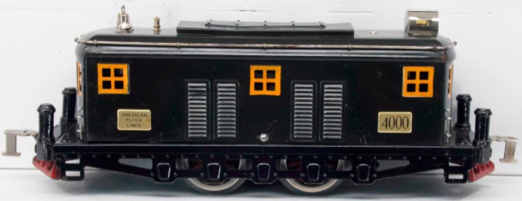 American Flyer Prewar Wide Gauge 4000 Black Electric (1 of 8)