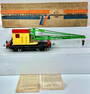 Lionel Prewar Standard Gauge 219 all nickel yellow and red Crane Car Boxed