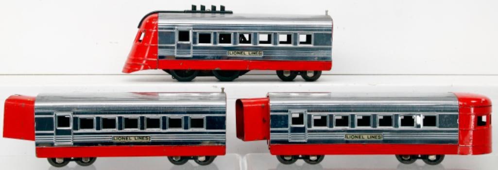 Lionel Prewar O Gauge red and aluminum Lionel Junior Set (1 of 7)