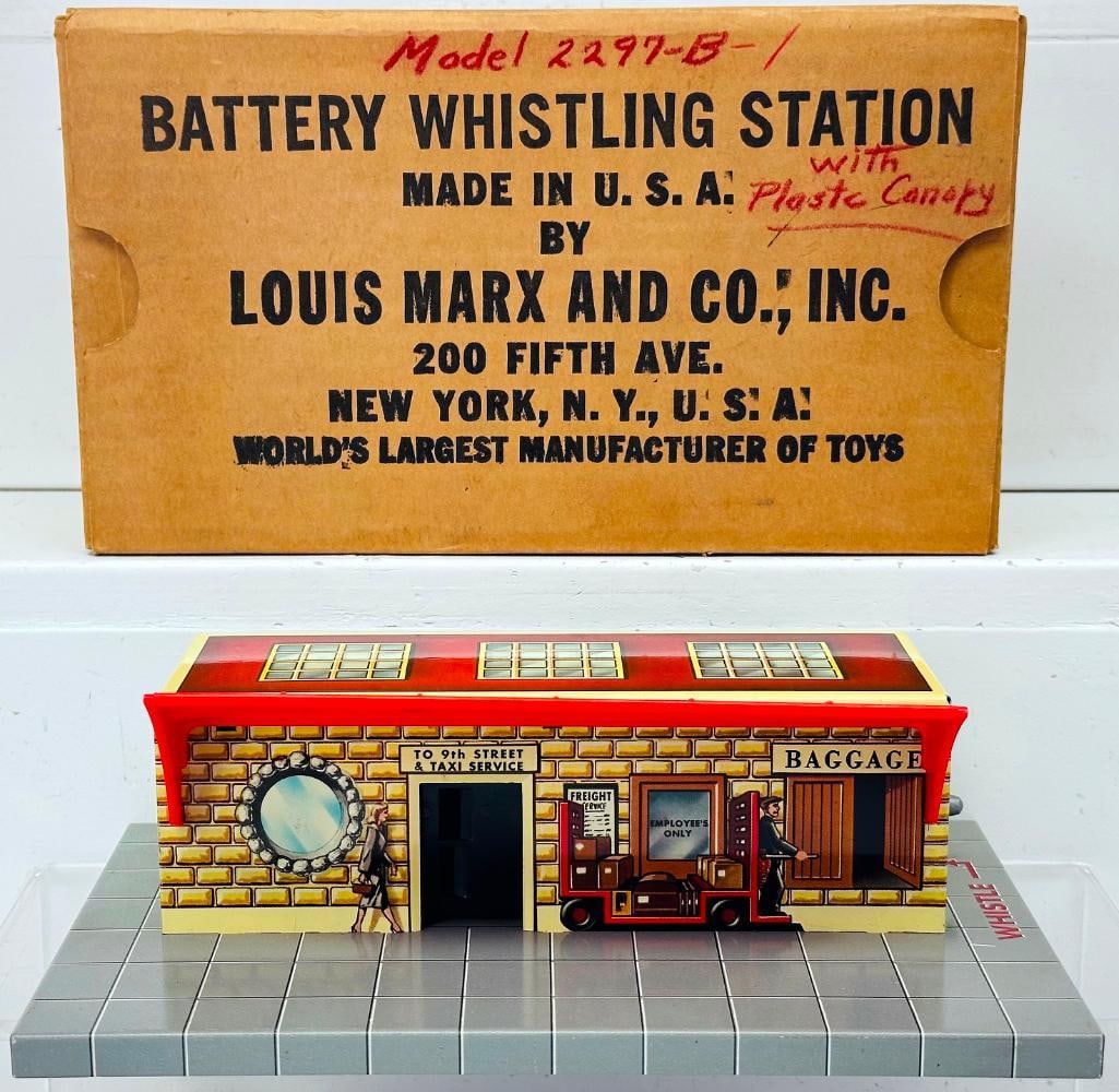 Marx Postwar O Gauge Battery Station Factory Prototype Boxed (1 of 7)