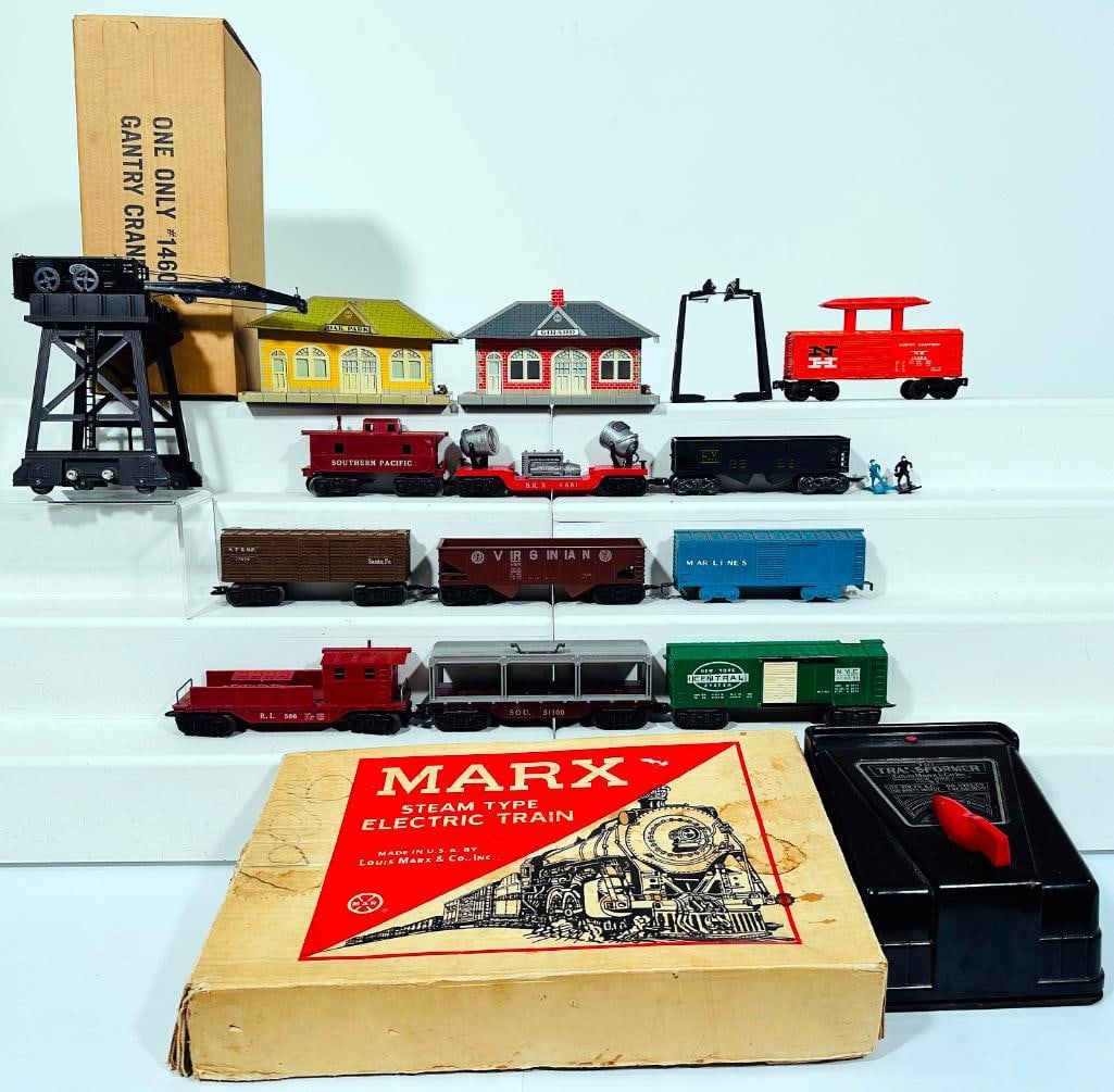 Marx Postwar O Gauge 115 Volts Toy Transformer /Oak Park train Station and Girard Train Station (1 of 9)