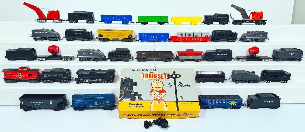 Marx Postwar O Gauge Assorted plastic and metal Freight Cars and Tenders (1 of 8)