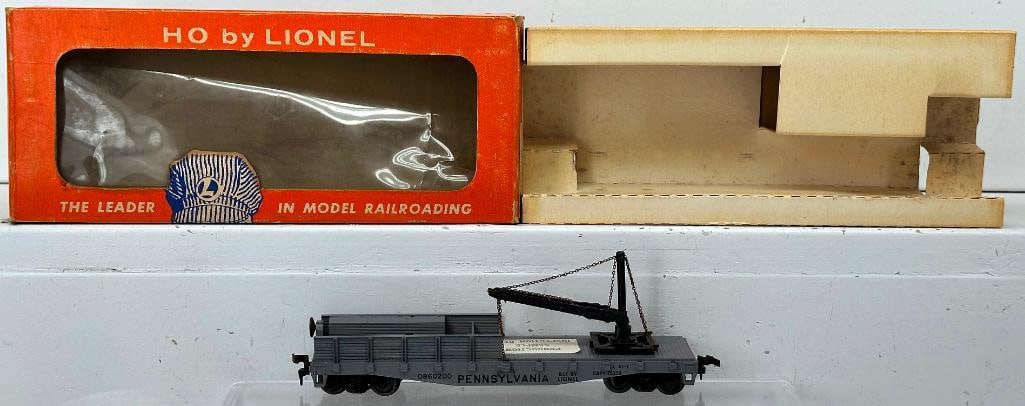 Lionel Postwar HO Gauge 0860 -200 Pennsylvania Work Platform Crane Car Production Sample Boxed (1 of 13)