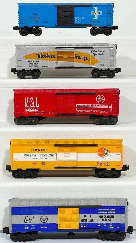 Lionel Postwar O Gauge 3494 - 150 Missouri Pacific/6464 - 500 Timken/6464 - 475 Boston and Maine (1 of 6)